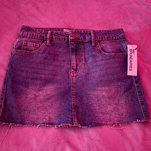 No Boundaries Denim Skirt